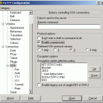 PuTTY Tunnel setup – compression