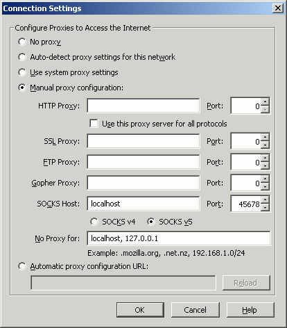 putty ssh proxy